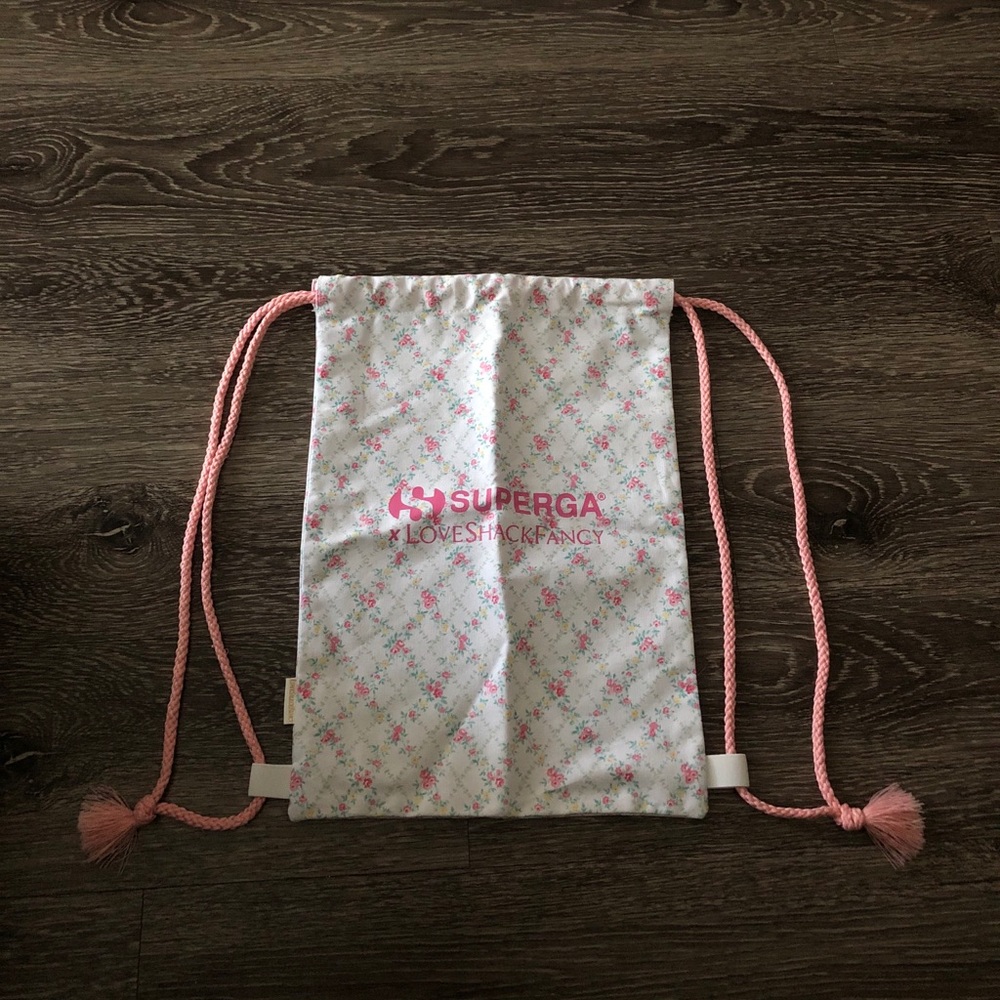 Superga x love shack fancy drawstring backpack